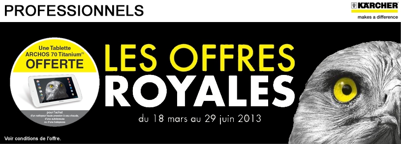 OFFRES ROYALES PROMOTION PROMO KARCHER PRIX PAS CHER SOLDES