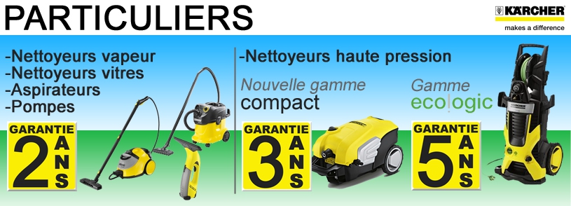 GARANTIE KARCHER 2013 NETTOYEUR HAUTE PRESSION SITEC HP 2 3 5 ANS