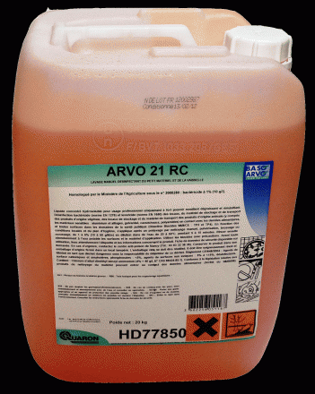 ARVO 21 RC en 5L - QUARON - DETERGENT DESINFECTANT BACTERICIDE MOUSSANT