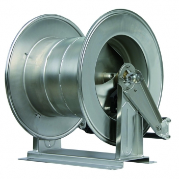 ENROULEUR DE TUYAU HAUTE PRESSION INOX AUTOMATIQUE 60M FIXATION E/3/8F - S/1/2F 200BAR