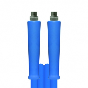 FLEXIBLE HAUTE PRESSION 15M - DN8 - FIXATION 3/8M/3/8M - BLEU - 1 TRESSE