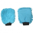 Gant de lavage Micro-Fibre ''Rasta'' bleu en emballage individuel